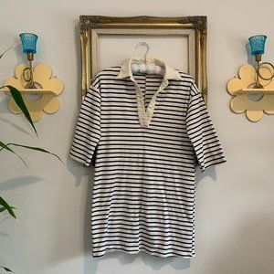 Tuckernuck Women's Navy Stripe Ashton Knit Polo Dress